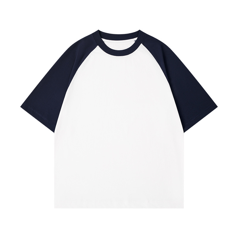 Good quality wholesale blank cotton sports T shirt with raglan sleeve